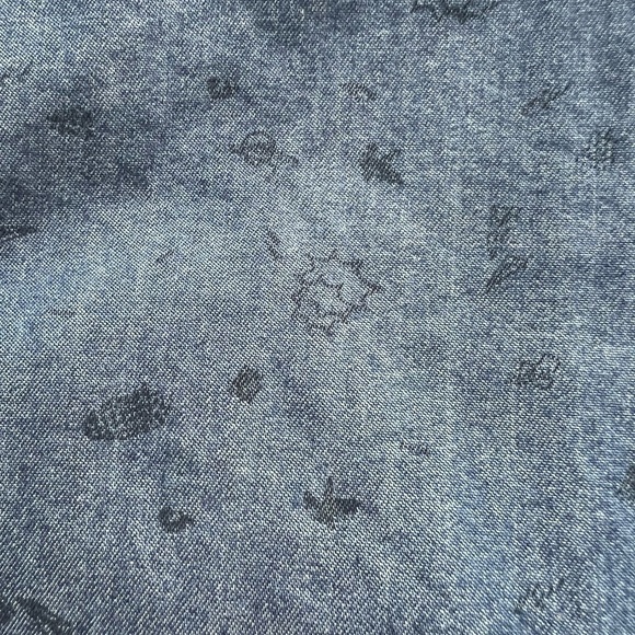 Knowledge Cotton Apparel Organic Chambray Denim Button Rocket or Popcorn Shirt - Picture 4 of 13